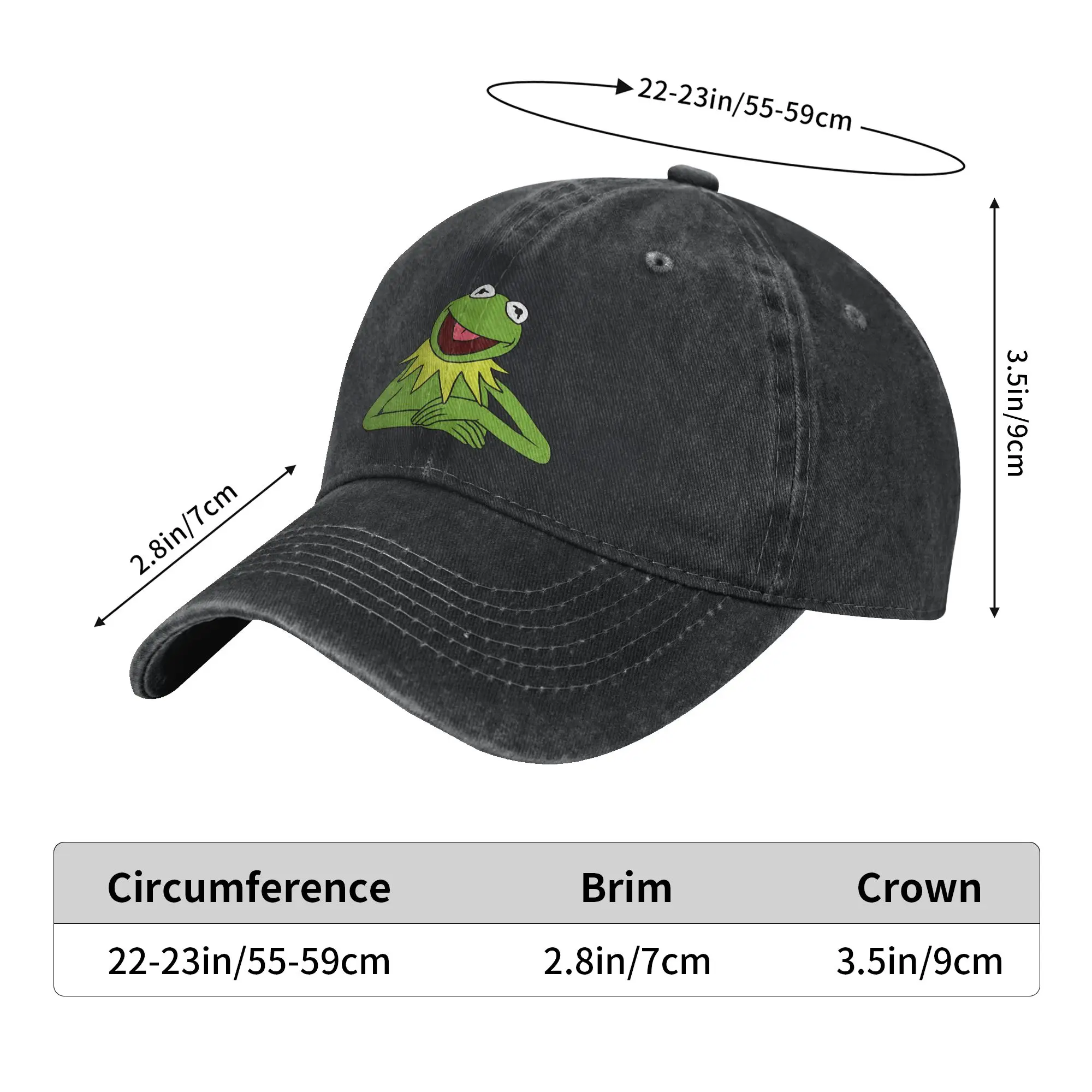 Kermits the Frog Trucker Hat Outfits For Men Women Baseball Caps  Vintage Wear Snapback Caps Adjustable