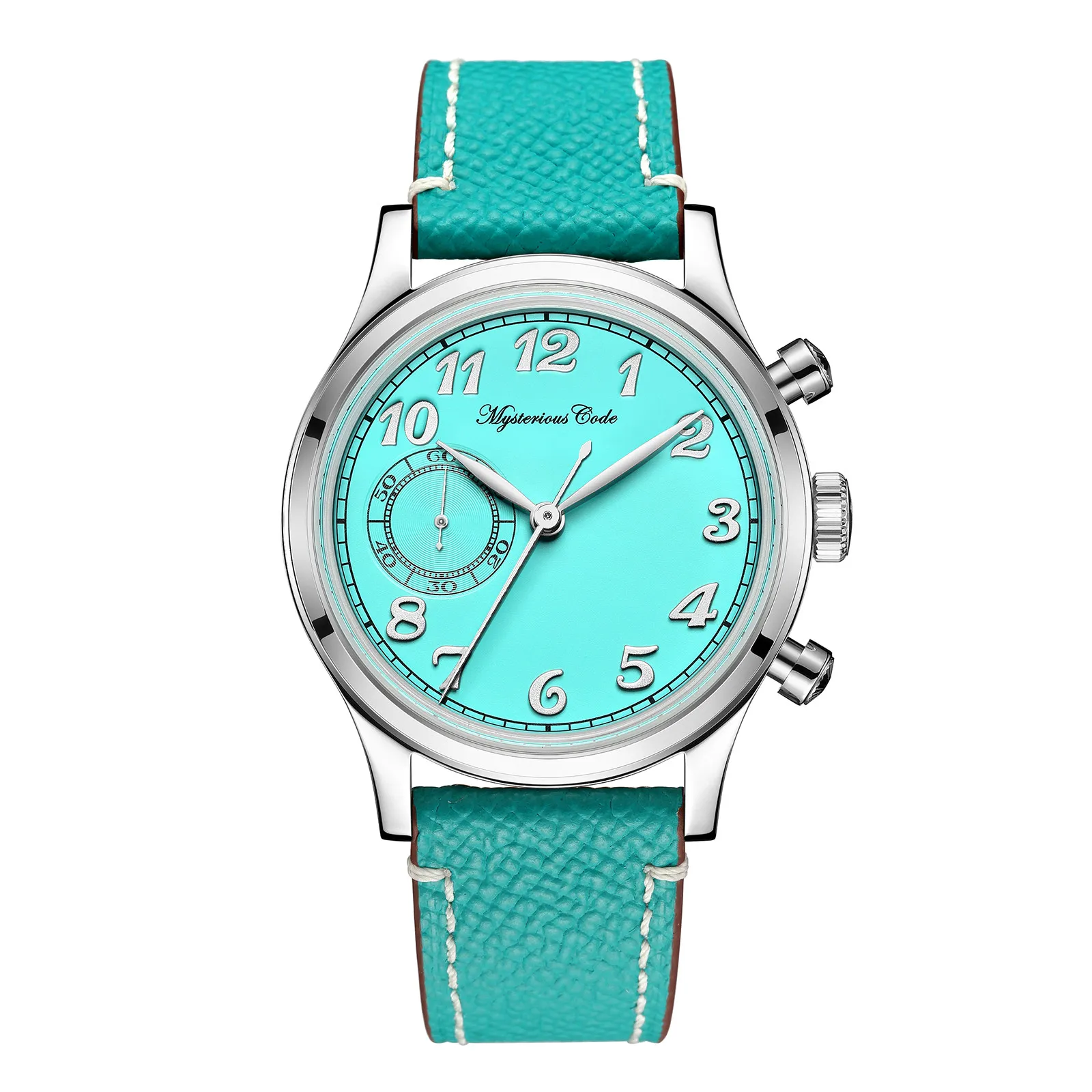 MysteriousCold New Men's Watches 38mm Luxury Quartz Chronograph Watch VK64 Movement Sapphire Crystal 5ATM Waterproof Wristwatch
