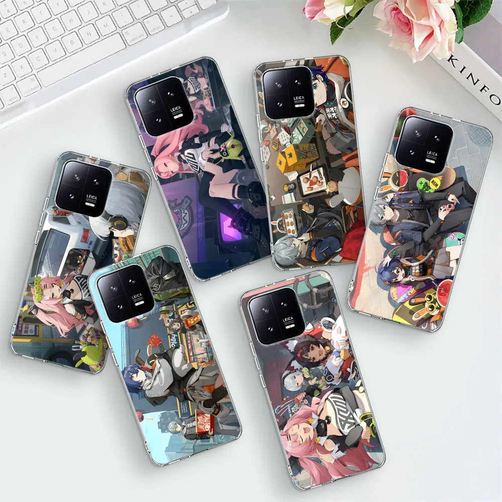 Nicole Demara Zenless Zone Zero Case for Xiaomi Mi 12T 8 12 12X 13 5X A1 9 CC9 A3 CC9E 6X A2 11T 10T Silicone Phone Cover Bolsa