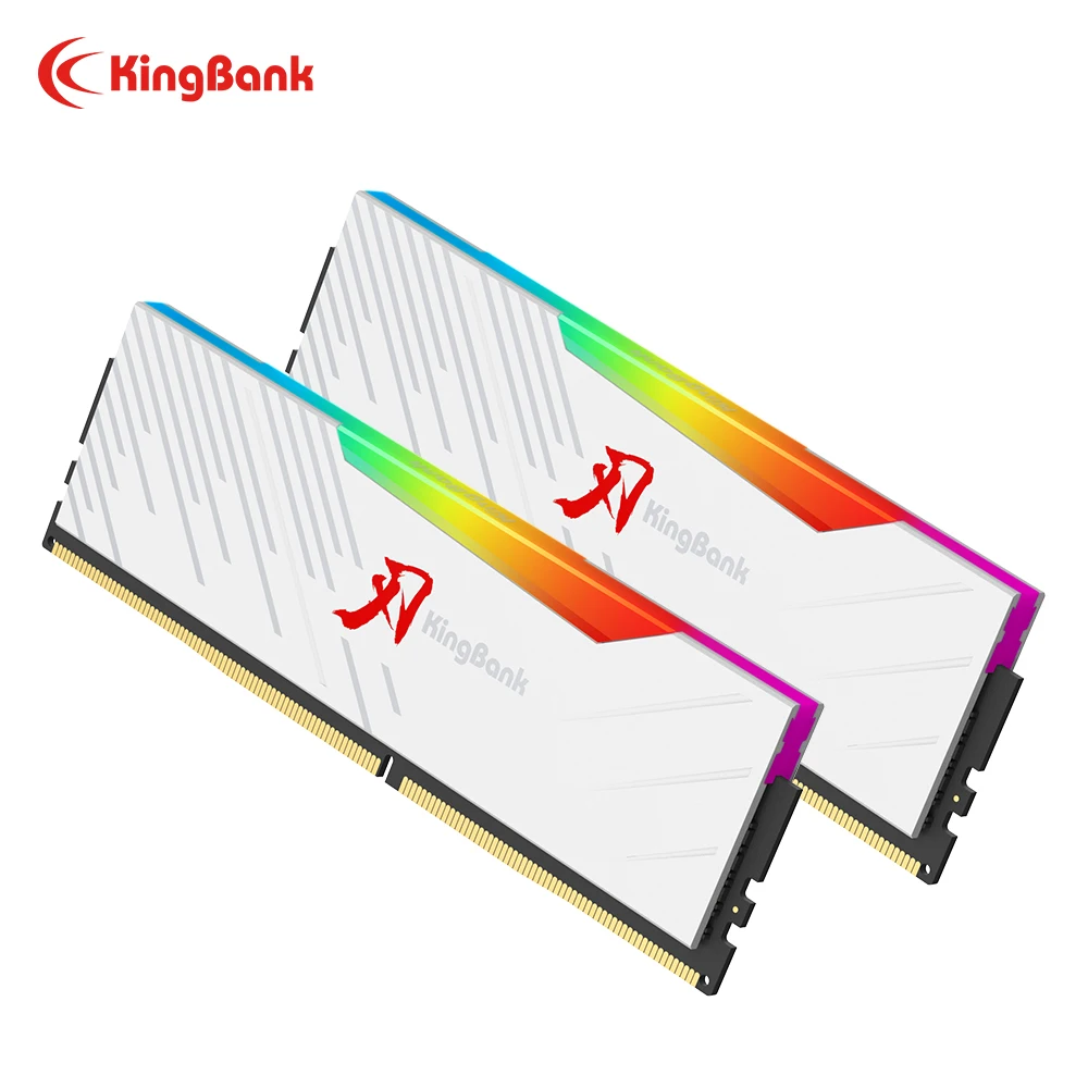 

KingBank KRRW DDR4 3600MHz Dual Channel 8GBx2 / 16GBx2 UDIMM RGB Memory Overclocking Computer RAM for Gaming High Performance