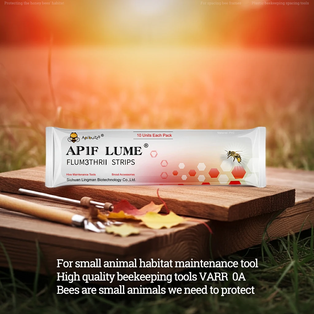 Image of Imkereibedarf Aapiflume 10er-Pack | Kunststoffstreifen für Bienenstock-Zuchtrahmen - Imkerwerkzeuge - Haustier- und Kleintierzubehör Varroa