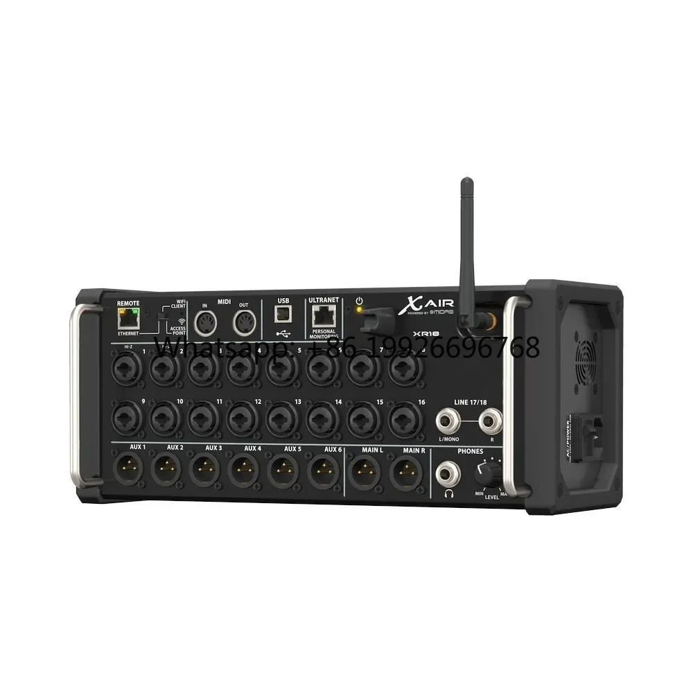 XR18 18-Channel Digital Music Console for Stage Studios and DJ Mixers Preamplifier System in Metal and Plastic Material