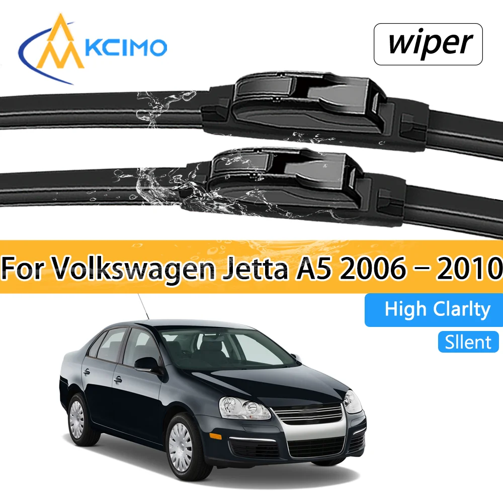 

Для Volkswagen Jetta A5 Универсальные щетки стеклоочистителя 1K для лобового стекла (2006–2010), бесшумные, долговечные, всепогодные, аксессуары для автомобильных окон