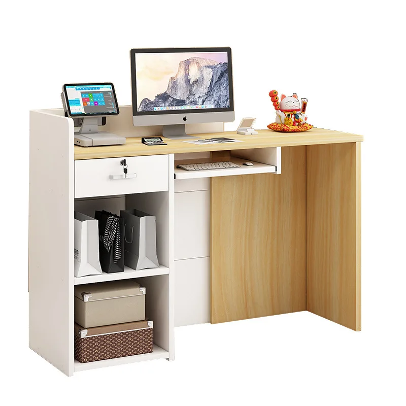 Checkout page Counter Simple modern store Small clothing Convenience store Bar table Company Commercial office Reception desk