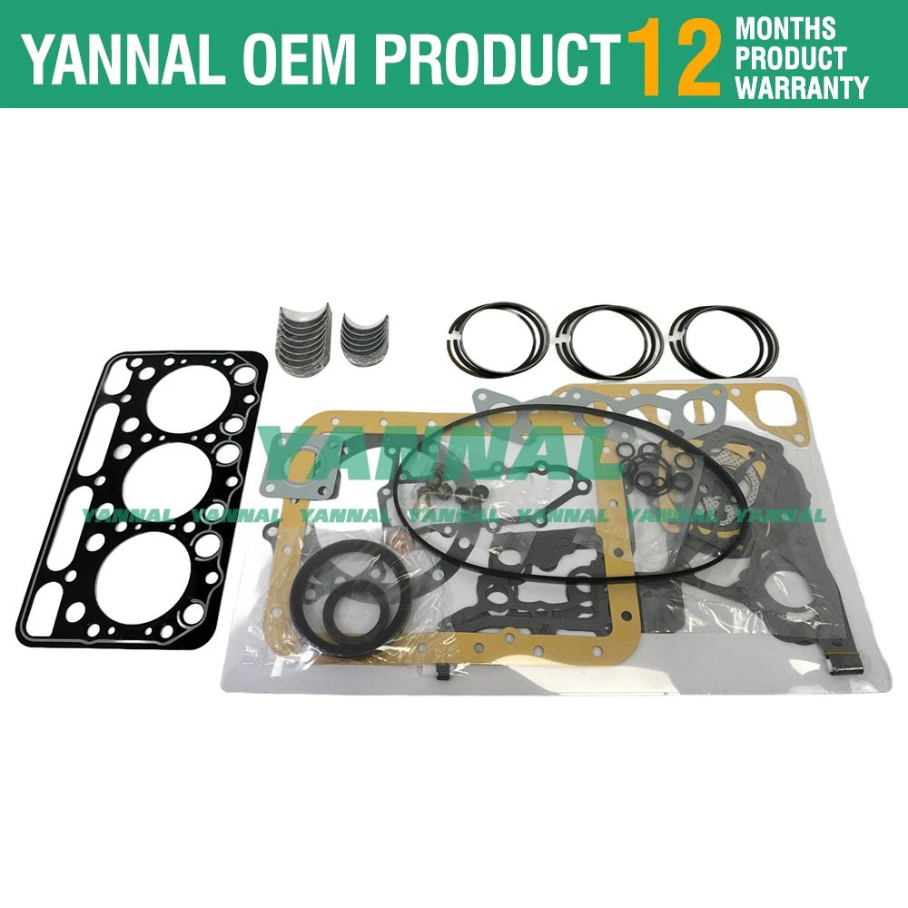 STD D1403 Overhaul Rebuild Kit For Kubota Engine L2500 L2500DT L2600 Tractor