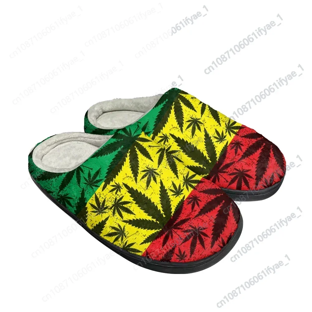 

Hot Cool Cartoon Weed Fashion Cotton Slippers Mens Womens Sandals Plush Casual Keep Warm Shoes Thermal Comfortable Slipper