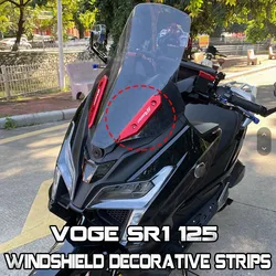 Motorcycle Front Windshield Decorative Strip CNC Aluminum Alloy Decorative Strip Modified Accessories FOR VOGE SR1 125