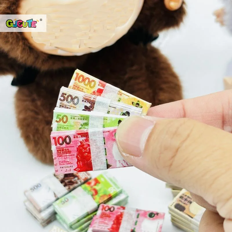 10 ชิ้น/ล็อตเล่นกระดาษเงินสด Prop ชุด DIY ตุ๊กตาอุปกรณ์เสริม, ของสะสมที่สมบูรณ์แบบสําหรับเด็ก 4 ปีขึ้นไป