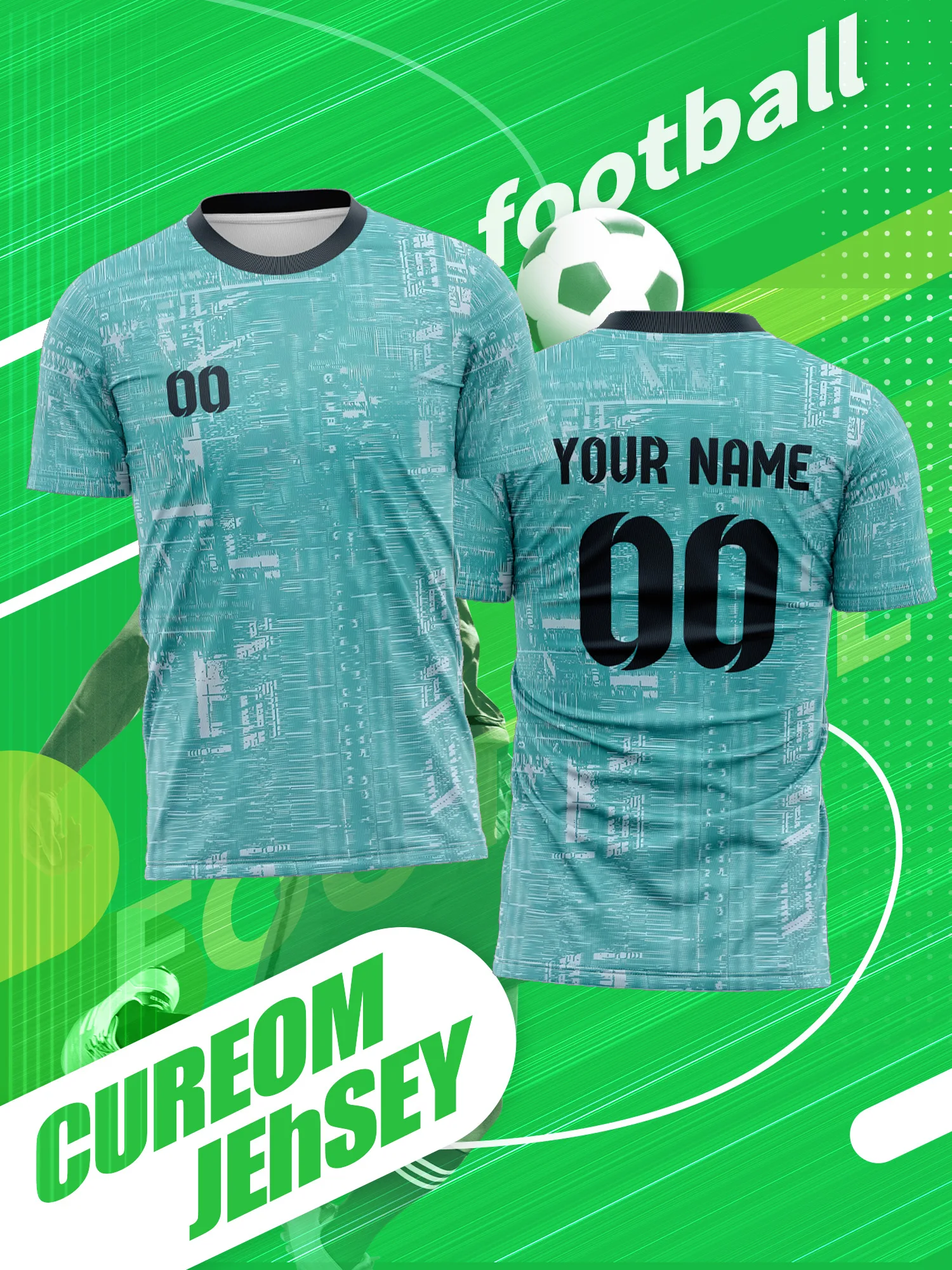 

Футбольная форма с индивидуальным дизайном: футболка, шорты, номер и имя, полный комплект для команды