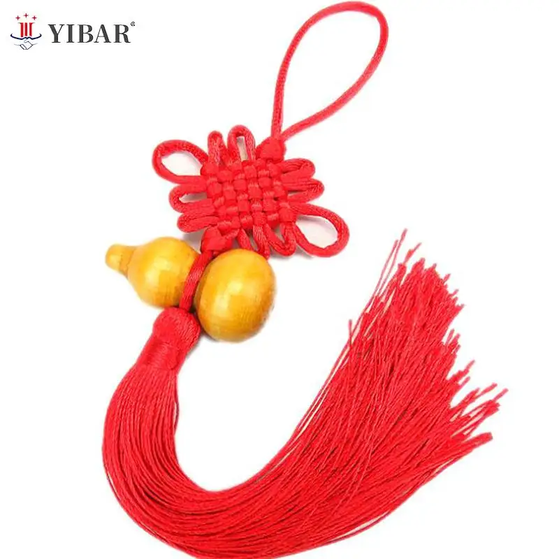 1Pc Lucky Charm Chinese Knot Feng Shui Gourd Pendant Car Home Decoration