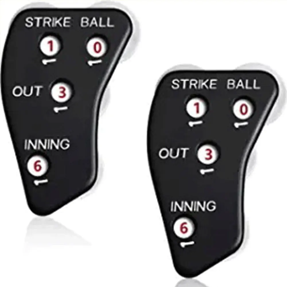 4 Wheel Baseball Umpire Clicker Baseball Scorer Handheld Softball Counter for Scorekeeper Recording Outs & Innings Balls