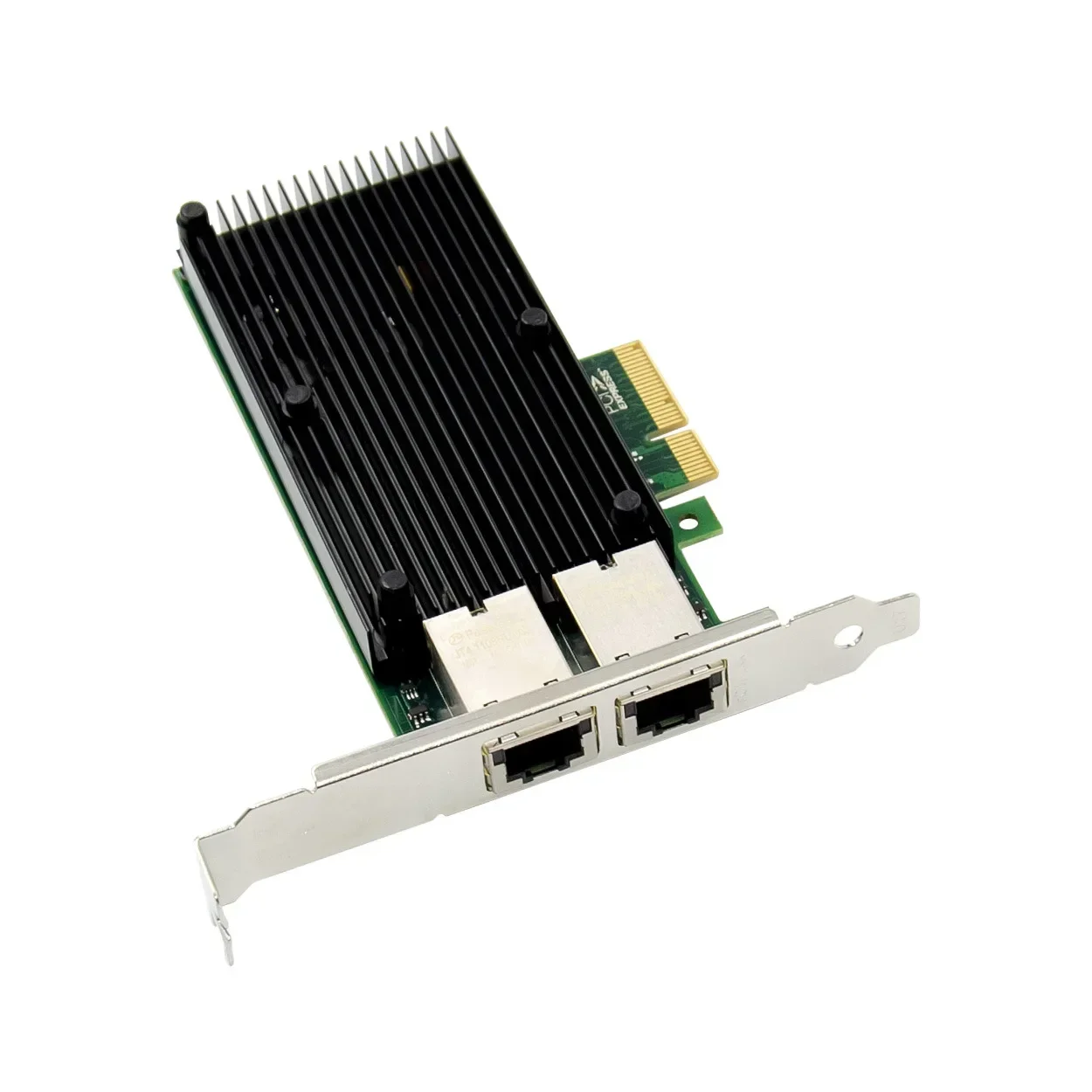 X550-T2 PCIE3.0X4 منفذ كهربائي مزدوج 5G RJ45 جيجابت محول الشبكة