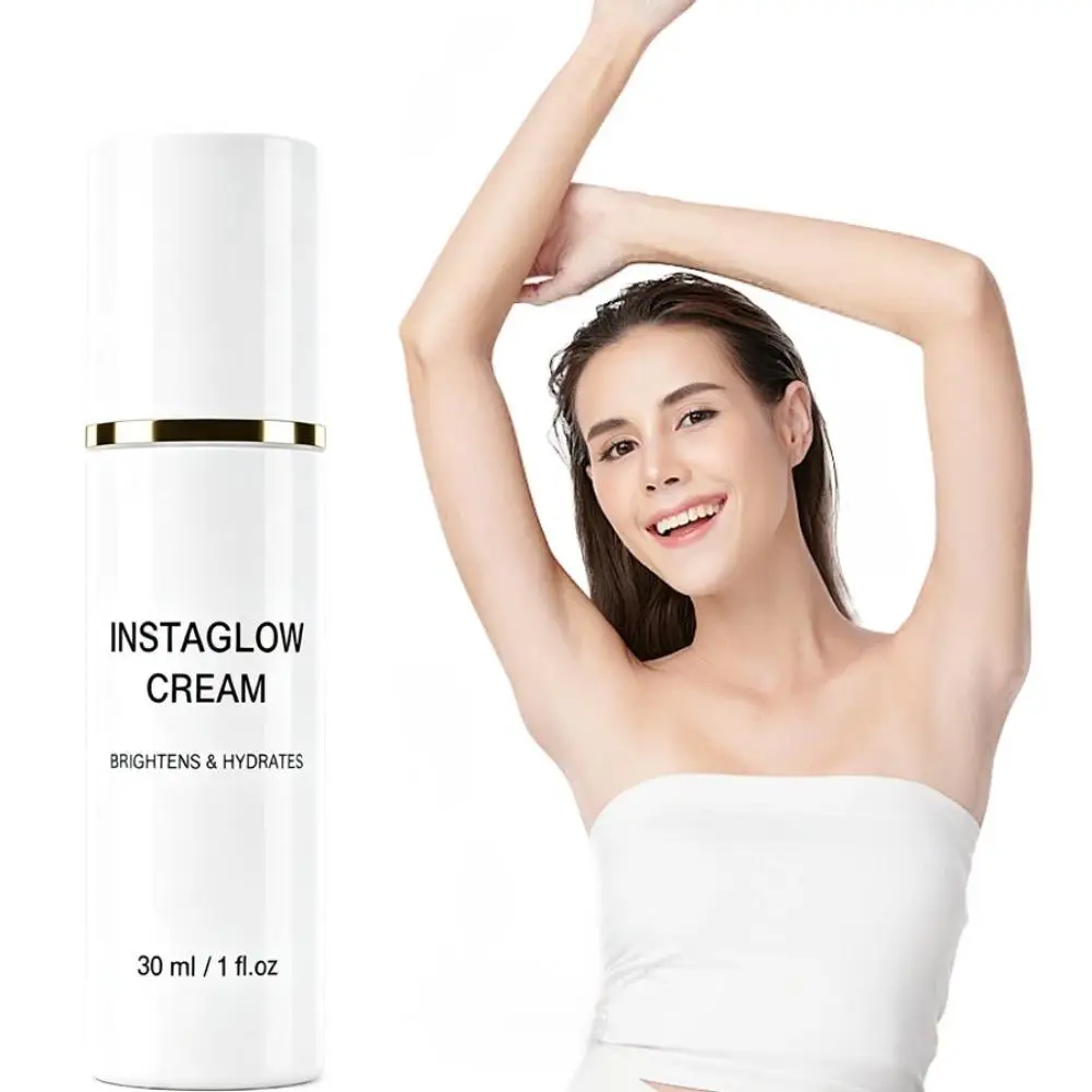30ml INSTAGLOW Cream Hydrate Underarm Body Lotion Brighten Dullness Sooth Niacinamide Centella Asiatica Aromatic Brand Bodycream