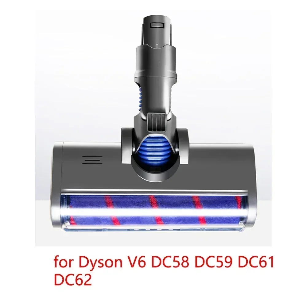 Testina per spazzola per pavimenti motorizzata compatibile con aspirapolvere Dyson V6 DC58 DC59 DC61 DC62, testina di ricambio per mop a rullo per spazzatrice morbida
