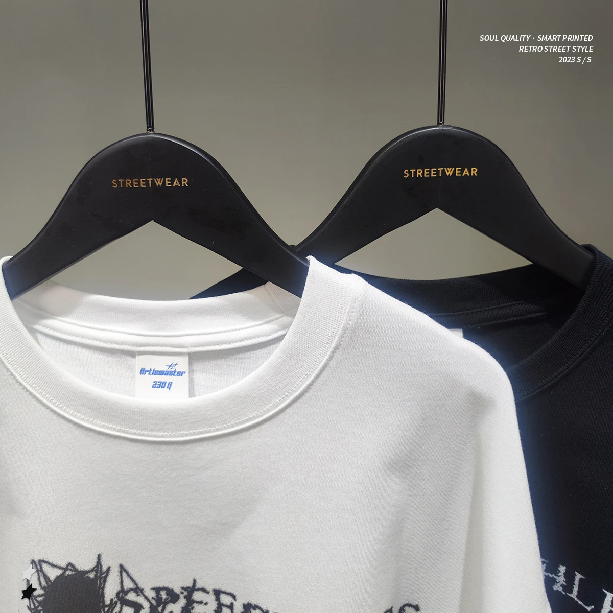 New Arrival Spring Summer 230G Cotton Creative Figure Digital Print Loose Short Sleeve T-Shirt UPS/FEDEX Air, 3-5Day Delivery