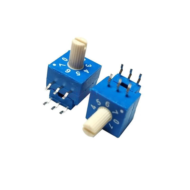 ERD208RFZ 0-7 handle rotary encoding switch 8-bit side dip code 3:3 toggle switch 6-pin