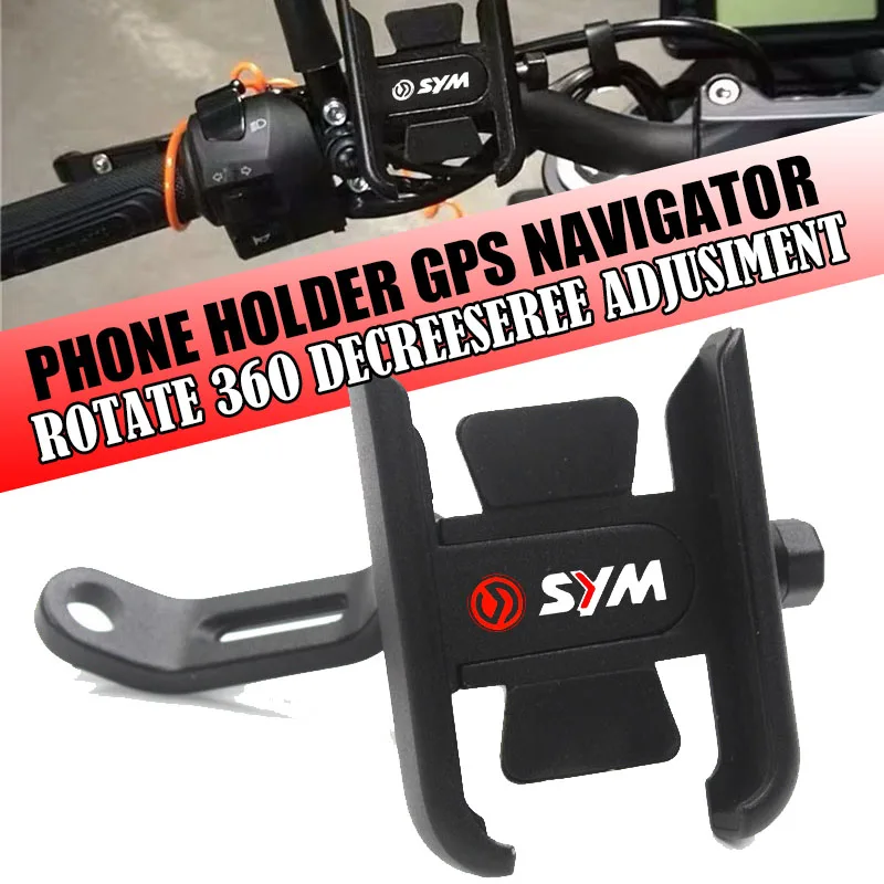

Для SYM JP150 GR125 fiddle FNX150 maxsym 400i 600i Высококачественный алюминиевый держатель для мобильного телефона, аксессуары для держателя телефона для мотоцикла