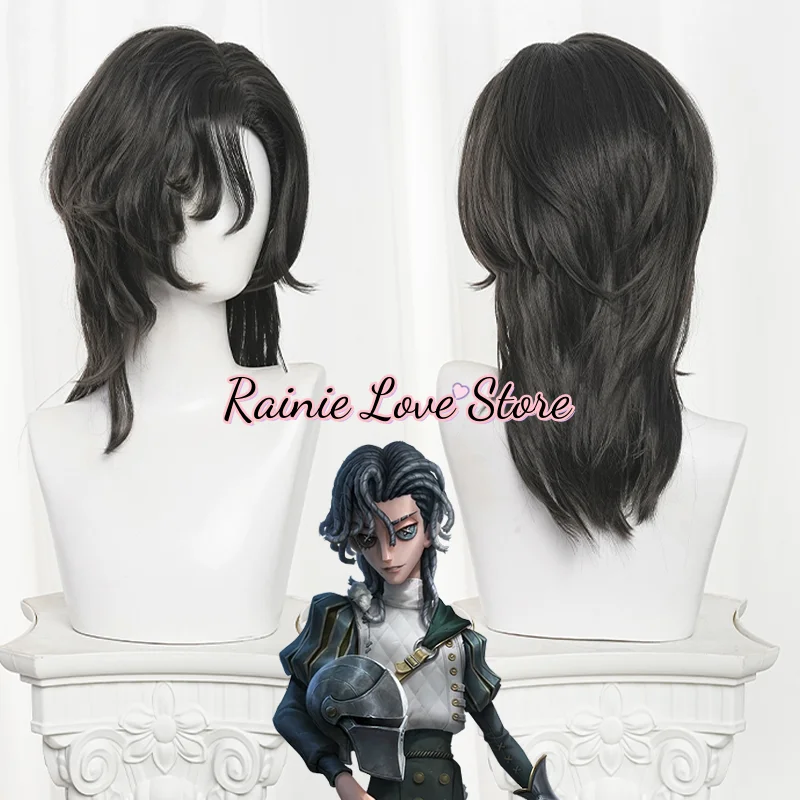 Games Identity V New Survivor Knight Cosplay Wig Richard Sterling Cosplay Hair Charcoal Grey 38cm For Hallowmas Christmas