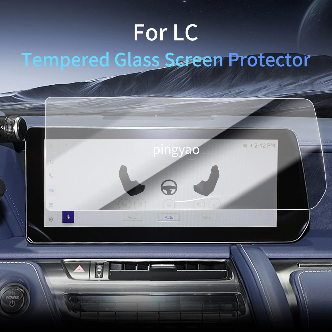 

Автомобильная наклейка, защитная пленка для экрана, навигационный дисплей, закаленное стекло, защитная пленка для автомобиля 24 LEXUS LC