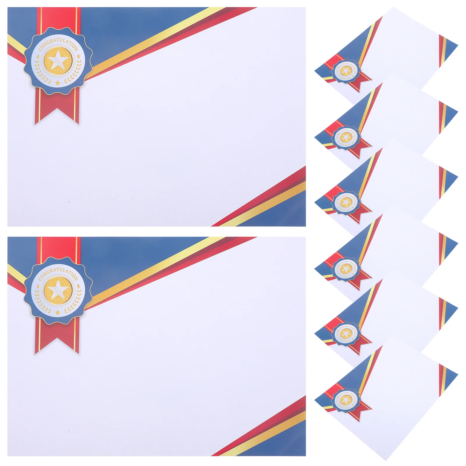 

50 Sheets Award Certificate Paper Coated Blank Diploma Paper for Printing Graduation Honors Award Certificates
