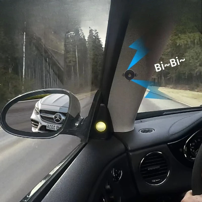 Blind Spot Sensor With Side View Mirror 77Ghz Customize Len Light Especial