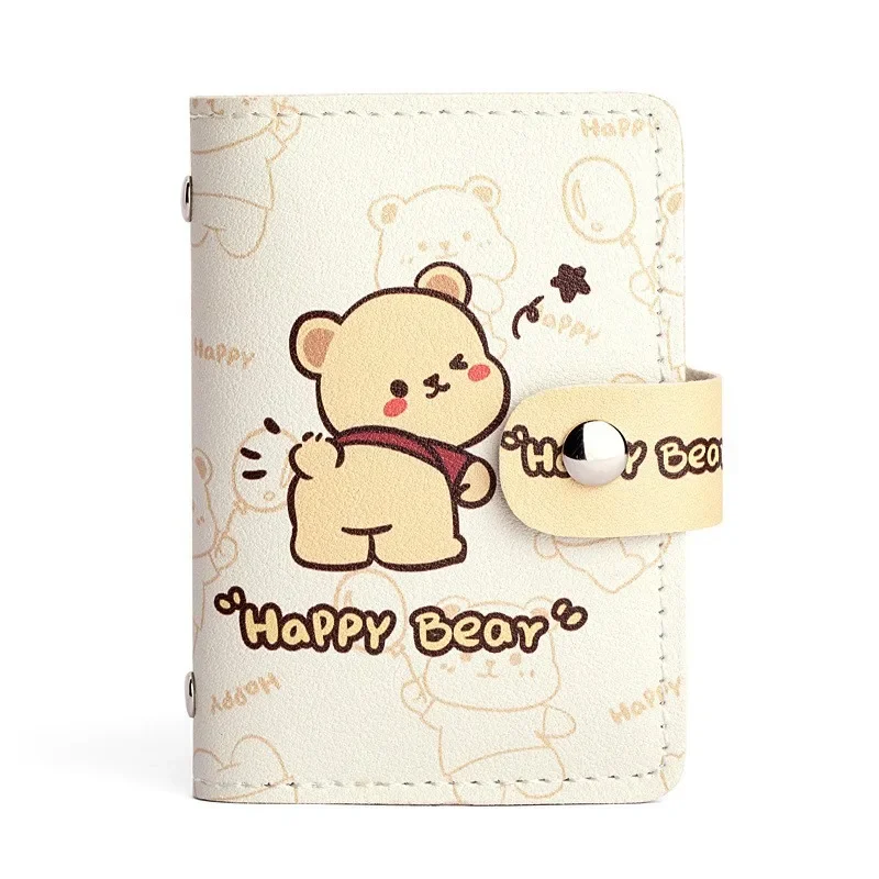 Paq Dog o dużej pojemności z wieloma gniazdami Mini śliczne zintegrowane etui na karty klip certyfikat identyfikacyjny etui na prawo jazdy dla kobiet