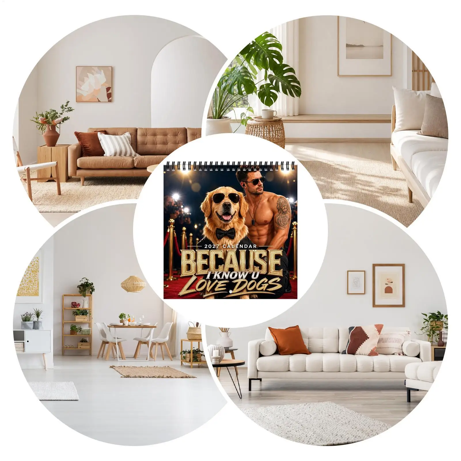 Golden Retriever Wall Calendar 2027 Golden Retriever Planner Home Decor Family Planner Dog Wall Calendar For Animal Lovers