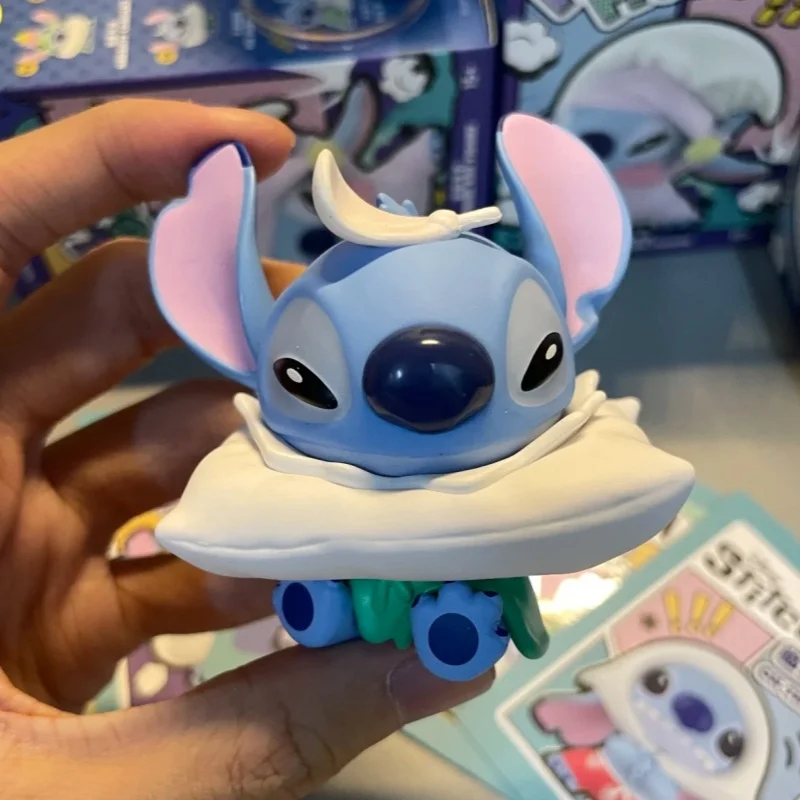 Новая подушка Stitch Fight Series слепая коробка милая модная игровая кукла фигурка декор стола орнамент модель детские игрушки на день рождения подарки