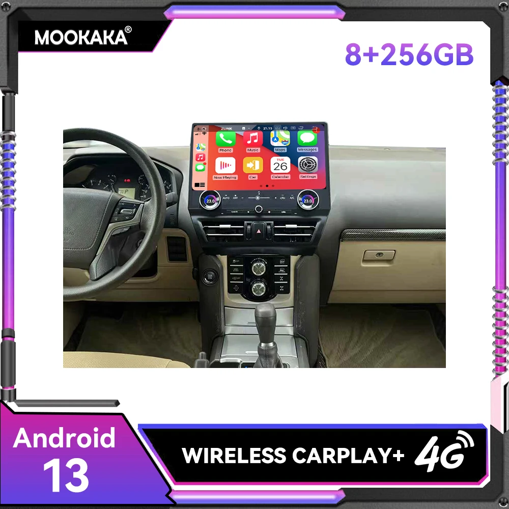 

16.8Inch Screen For Toyota Land Cruiser Prado 150 2010 2011 - 2021 Android 13.0 Stereo Car Radio Player GPS Navigation Head Unit