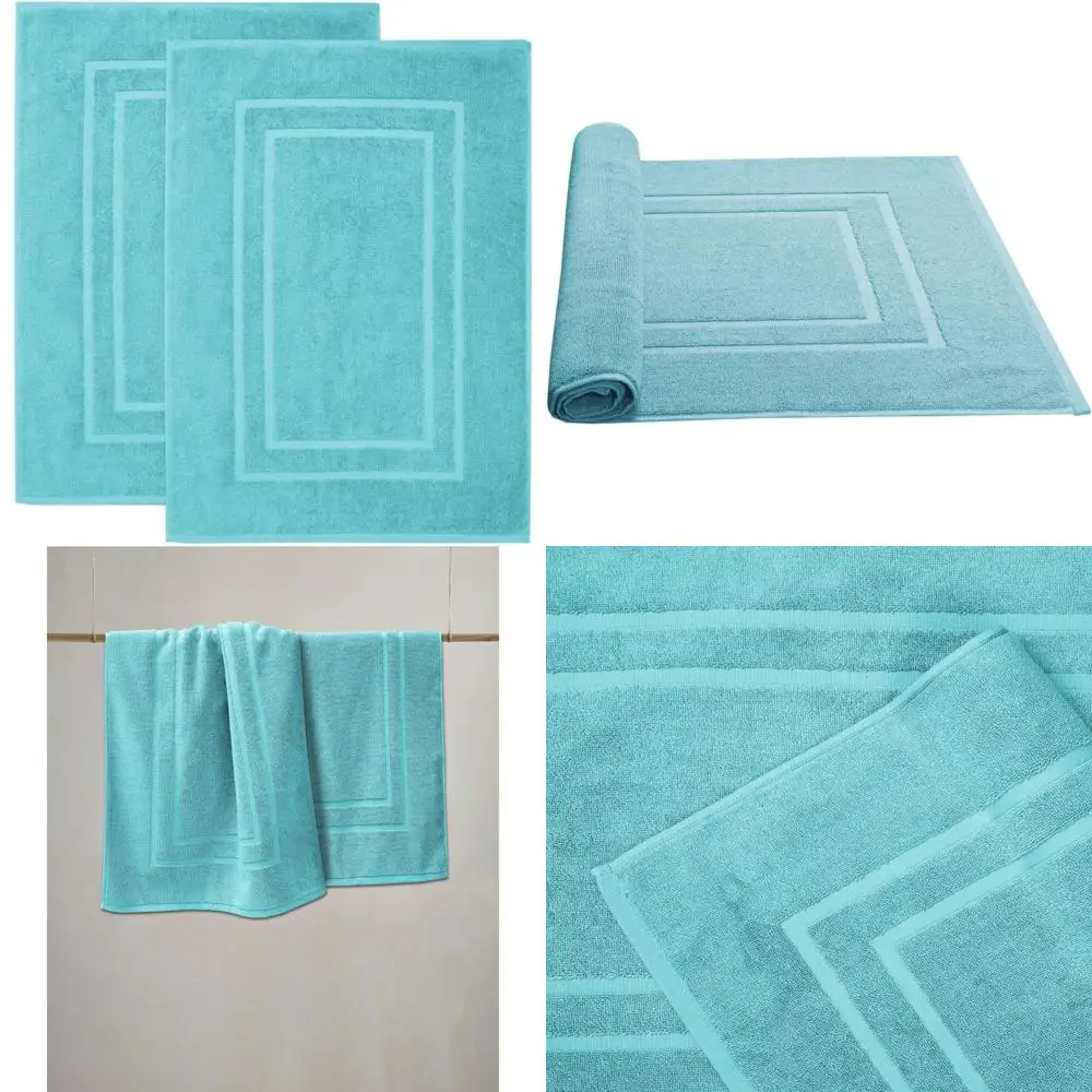 

Перо и стежок. Полотенце, похожие на банные коврики (30x21 дюйма), махровый коврик из 100% хлопка для отеля, спа, коврики для душа [не баня