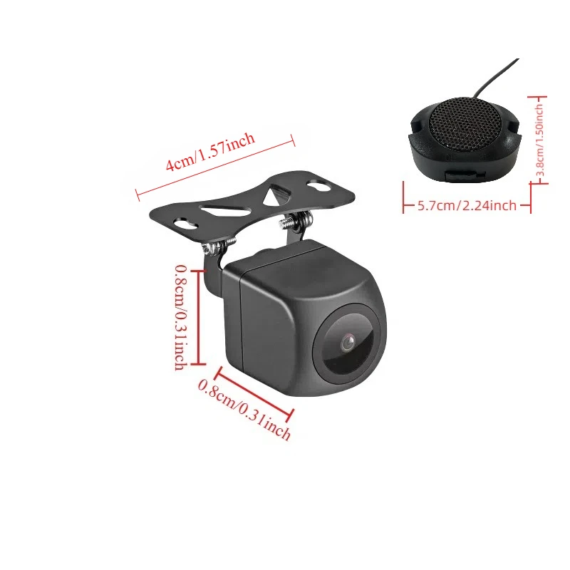Smart AHD Reversing Rearview Camera Automatically Detects Moving Cars and People, Issues Reminders, and Is Easy to Install.