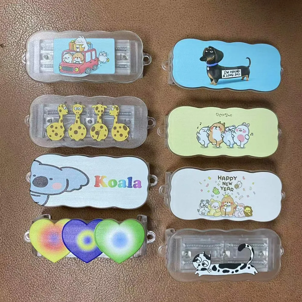 Phone Fixed Frame Transparent Phone Back Clip Adjustable Detachable Phone Clip Holder Wave Style Bear Phone Back Bracket