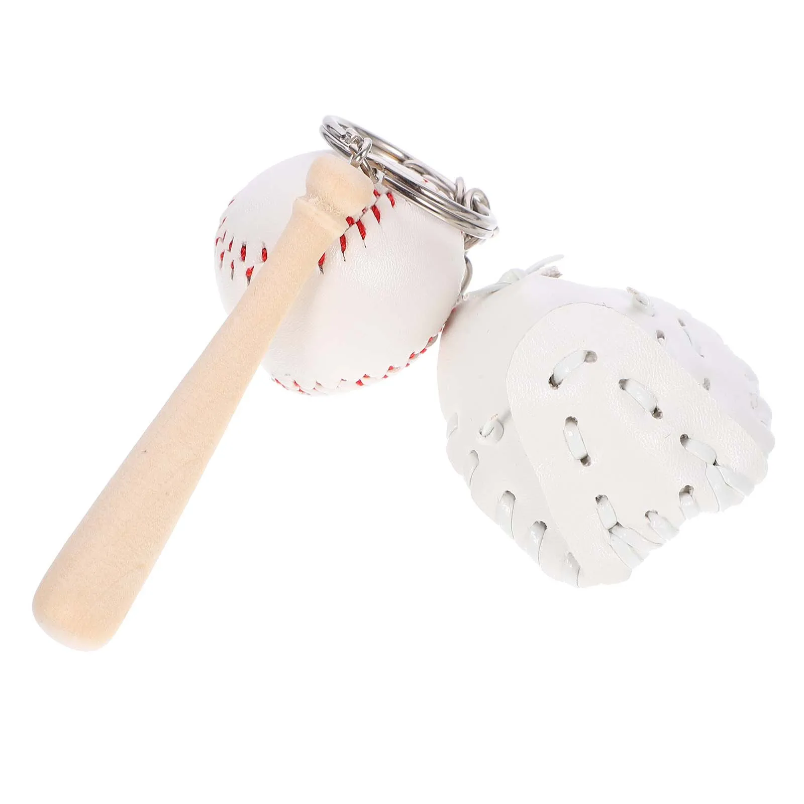 2 قطعة سلسلة مفاتيح البيسبول الأنيقة براعة ممتازة تفاصيل عصرية مثالية للإكسسوارات المريحة على الطراز اليومي #6