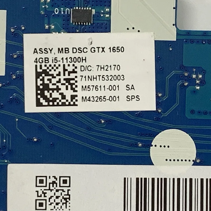 Placa base HPT70 LA-L011P para portátil 17-cd2041ur 17-cd, LA-L011P, M43265-601, SRKR6, M43265-001