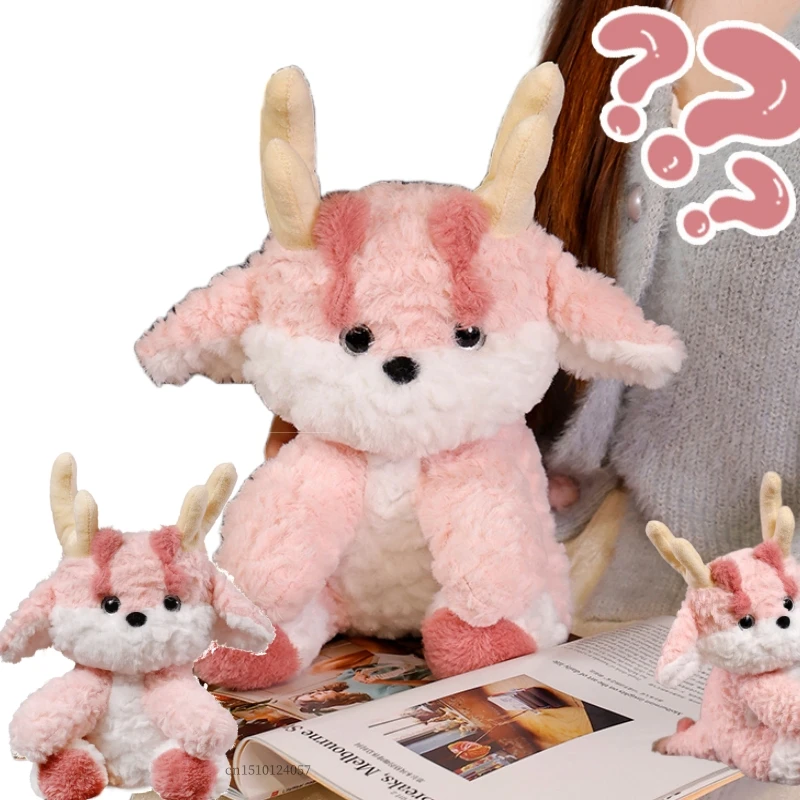 Hot Sale 30cm Pink Lucky Stuffed Plush Dragon Cartoon  Dolls Super Soft High Quality Animals  Toys  Birthday Gifts Throw Pillow