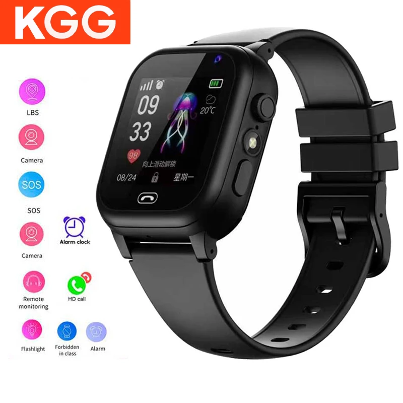 Kids Smart Watch Phone 2G SIM Card LBS Location SOS Camera Voice Chat Flashlight Alarm Clock Camera Children Smartwatch Gifts