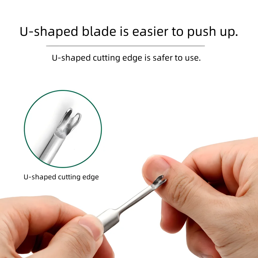 Coupe-ongles en acier inoxydable, ciseaux à cuticules, tondeuse pour peau morte, outils de soins des doigts Zhihu