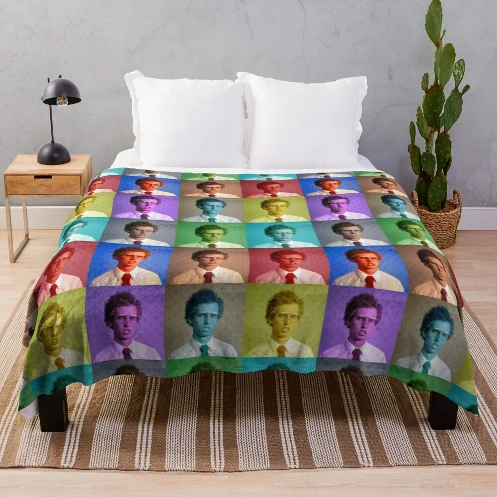 

Napoleon Dynamite Collage Throw Blanket Shaggy cosplay anime Bed Fashionable Kid'S Blankets