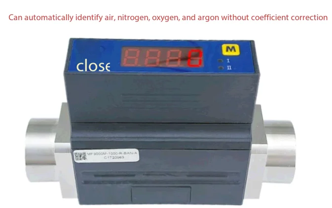 MF3000 Digital Display Industrial Grade High Flow Gas Mass Flow Meter for Measur
