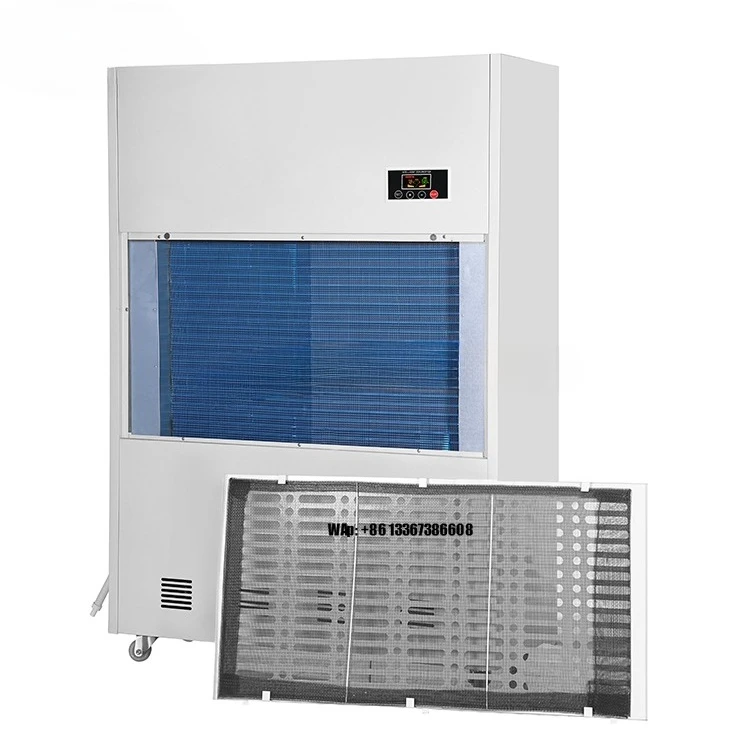 

720L Large Capacity Industrial Floor Standing Dehumidifier for Greenhouse Intelligent Air Dryer with Water Pipe Drainage