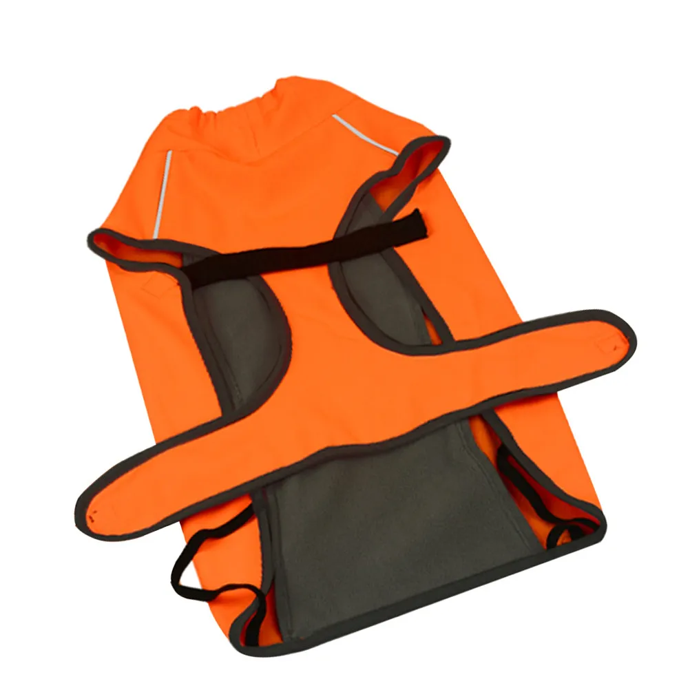 

1Pcs Warm Pet Jacket Polyester Reflective Dog Coat Winter Raincoat Cold Weather Clothes Party Walking Sports Christmas