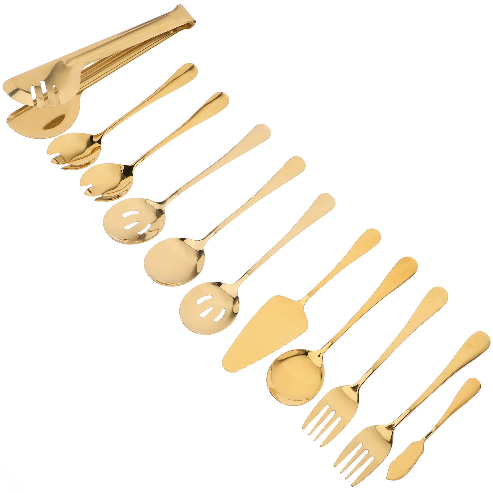 1Set Stainless Steel Flatware Set Sturdy Contemporary Handle Cutlery Kit for Western Food Dining Home Office Restaurant Portable