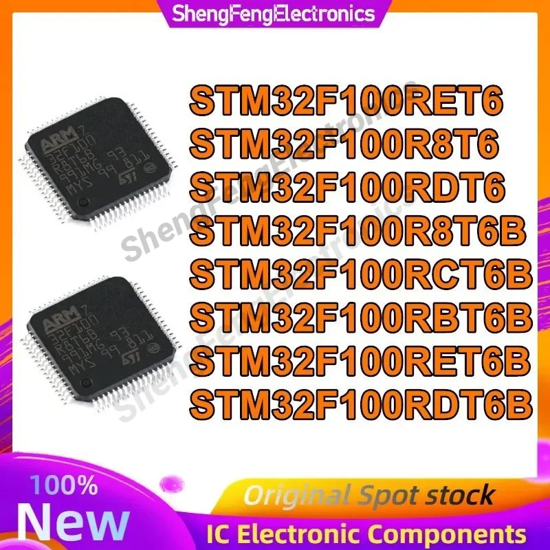 

5PCS STM32F100RET6 STM32F100R8T6 STM32F100RDT6 STM32F100RCT6B STM32F100RBT6B STM32F100RDT6B STM32F100R8T6B STM32F100RET6B New