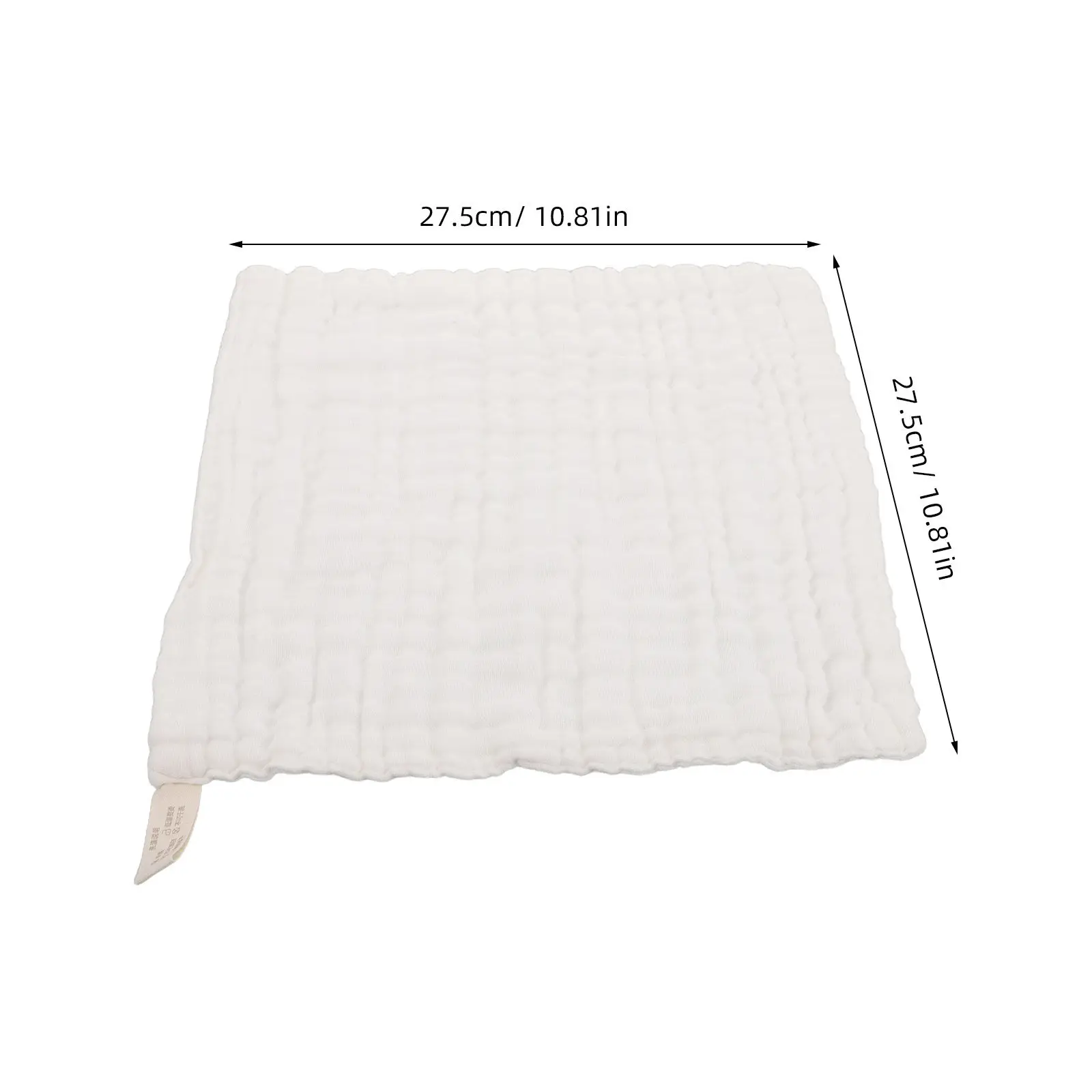 10Pcs Cotton Baby Washcloths Soft Skin-Friendly Pure Cotton Newborn Saliva Towels Multi-Functional Face Towels Baby Care