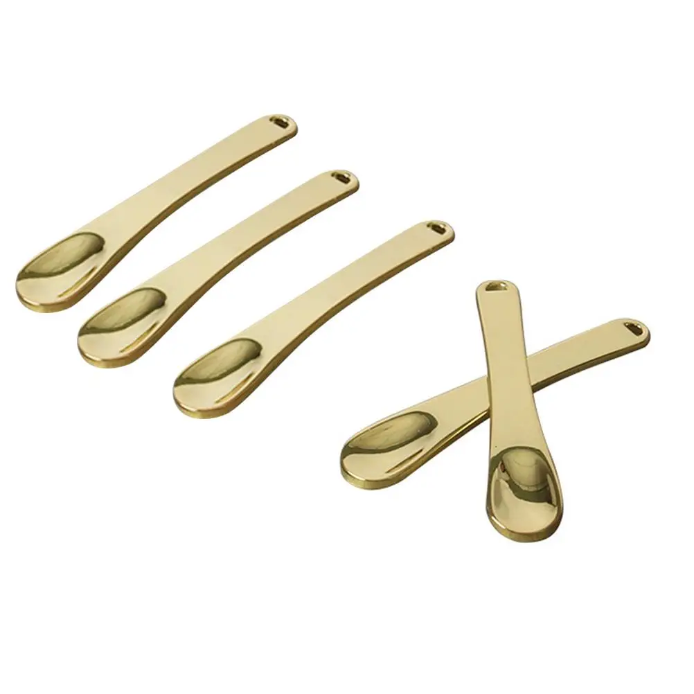5 Pcs Eye Cream Stick Mini Makeup Spoon Small Metal Spatula Beauty Scoop Face Mask