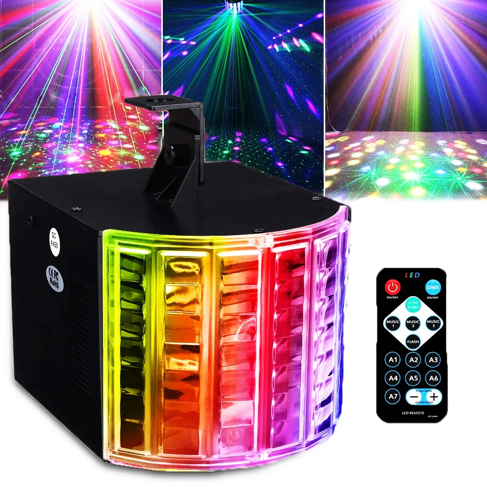 

Voice controlled wedding and holiday party lights DJ disco LED laser lights KTV ballroom lights color remote control flash