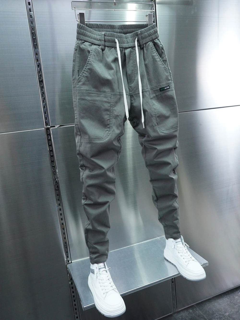 

Мужские повседневные брюки Slim Fit Harajuku Sle, модная осенне-зимняя новая модель, удобные брюки для спецодежды в стиле Харадзюку, молодежная мода