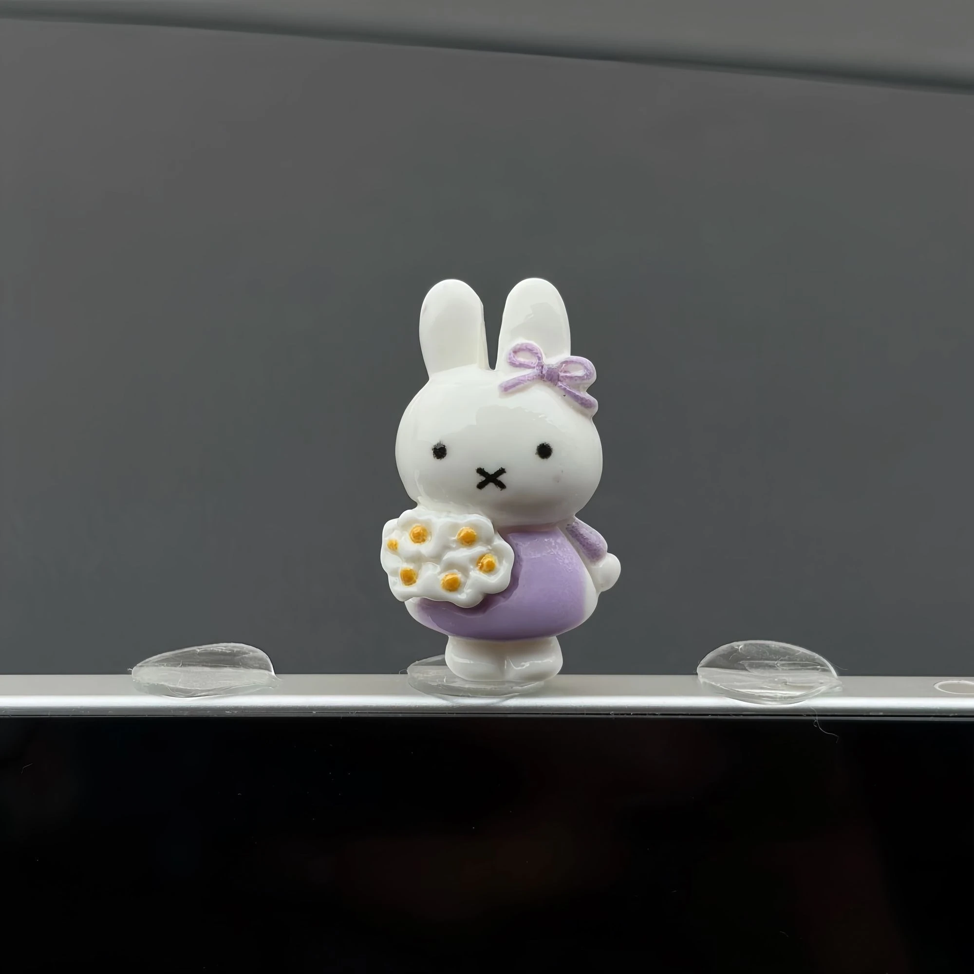 Miffy Rabbit Car Dashboard Ornaments Kawaii Cartoon Bunny Mini Figurines Auto Interior Decorations DIY Desktop Display Doll Gift