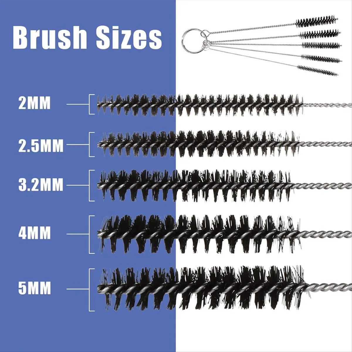 Airbrush Cleaning Kit - Glass Cleaning Pot, Filters, Scraper Needle, Tube Brushes