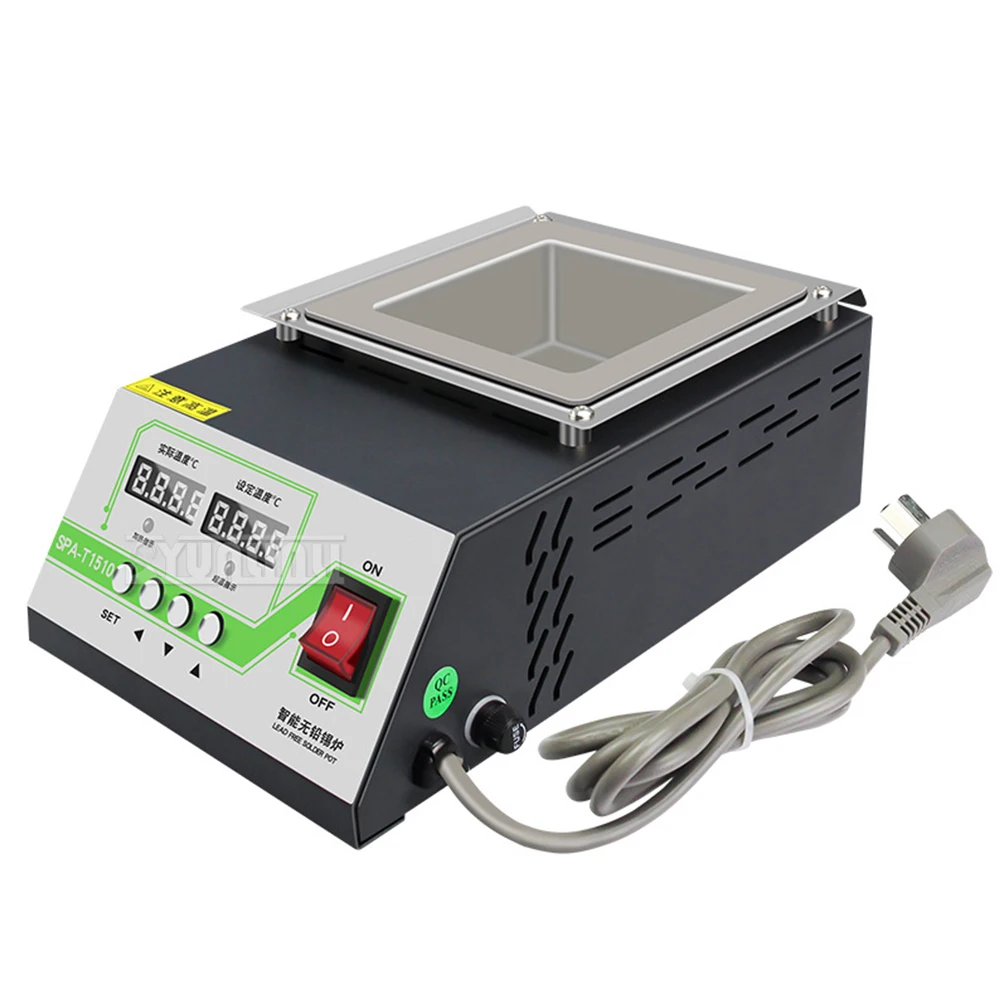 700w 220v Solder Pot Tin Melting Furnace Rectangular Thermoregulation Soldering Desoldering Bath Temperature Ajustable